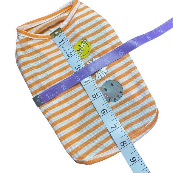 Striped Daisy Flower Dog Shirt - Picture 2 of 6